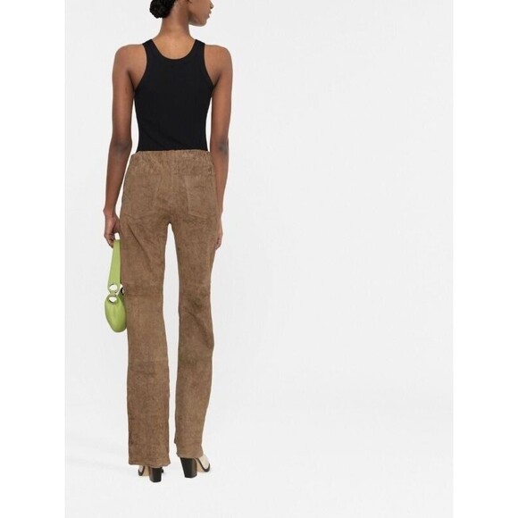 Zadig & Voltaire Women's Genuine Suede Flare Trousers size 40/8US NWT Pull On - Picture 14 of 14